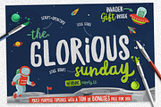 Glorious Sunday + Extras, a Script Font by Heybing Supply Co. (Thumbnail 2 of 9)