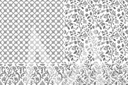 Charcoal Gray Toile Digital Papers, a Pattern Graphic by Maishop (Thumbnail 7 of 7)