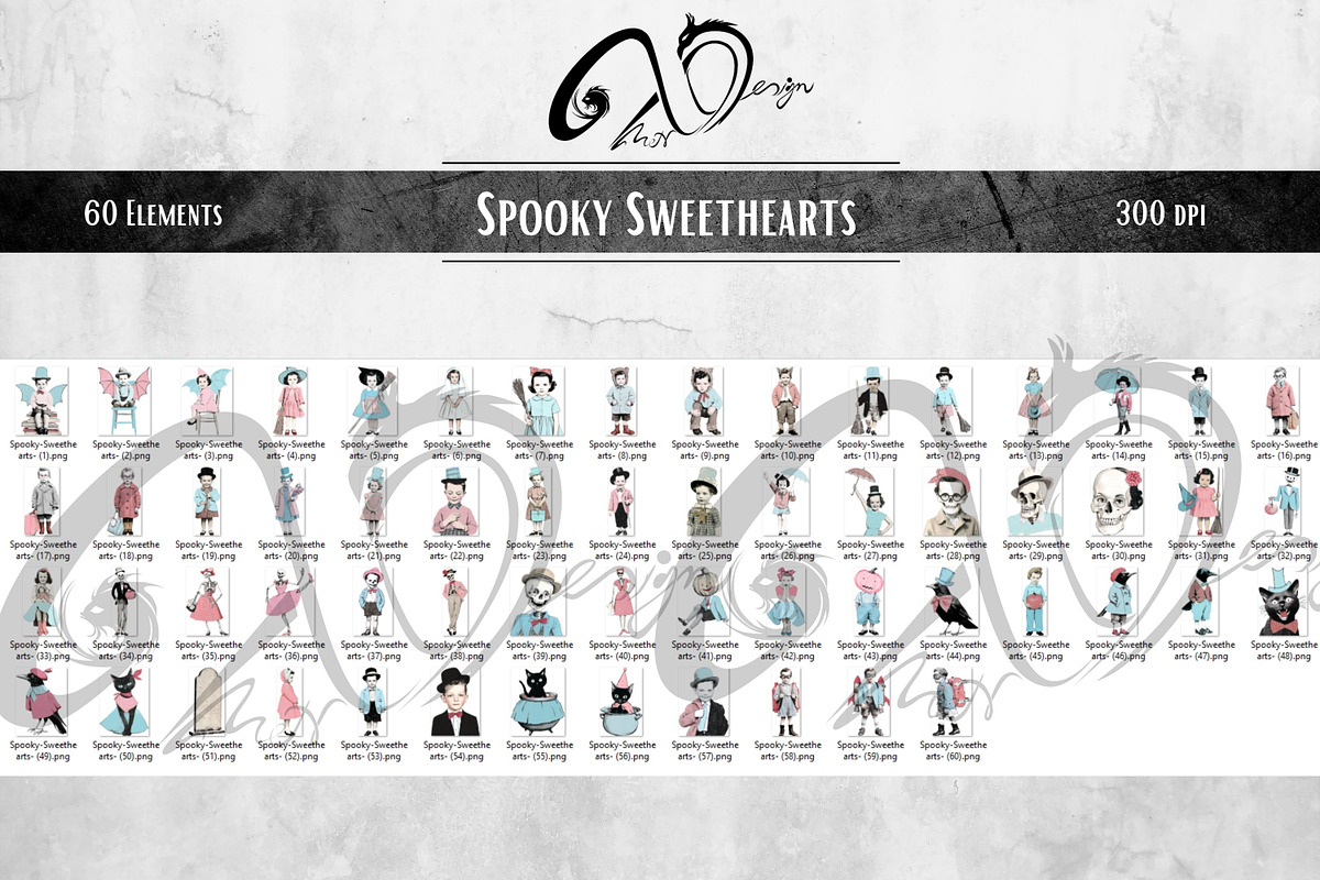 Spooky Sweethearts: whimsical retro, a Person Illustration by NiiiNArt (Photo 5 of 5)