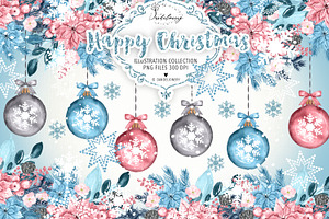 Happy Christmas Blue Design