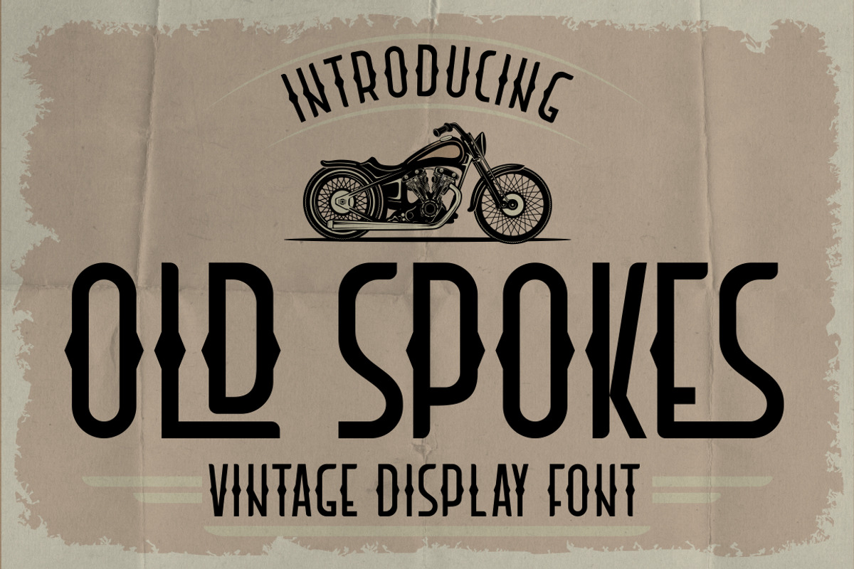 Old Spokes - Vintage Display Font, a Serif Font by PutraCetol Studio (Photo 1 of 12)