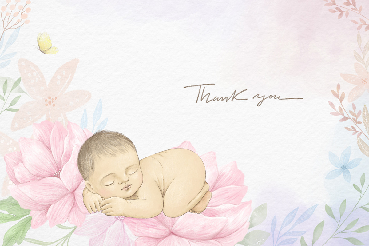 Newborn Baby illustration, an Illustration by Magic & Dreams (Photo 5 of 5)
