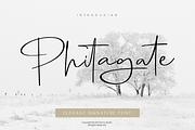 Phitagate Elegant Signature Font, a Script Font by Ronny Studio (Thumbnail 1 of 13)