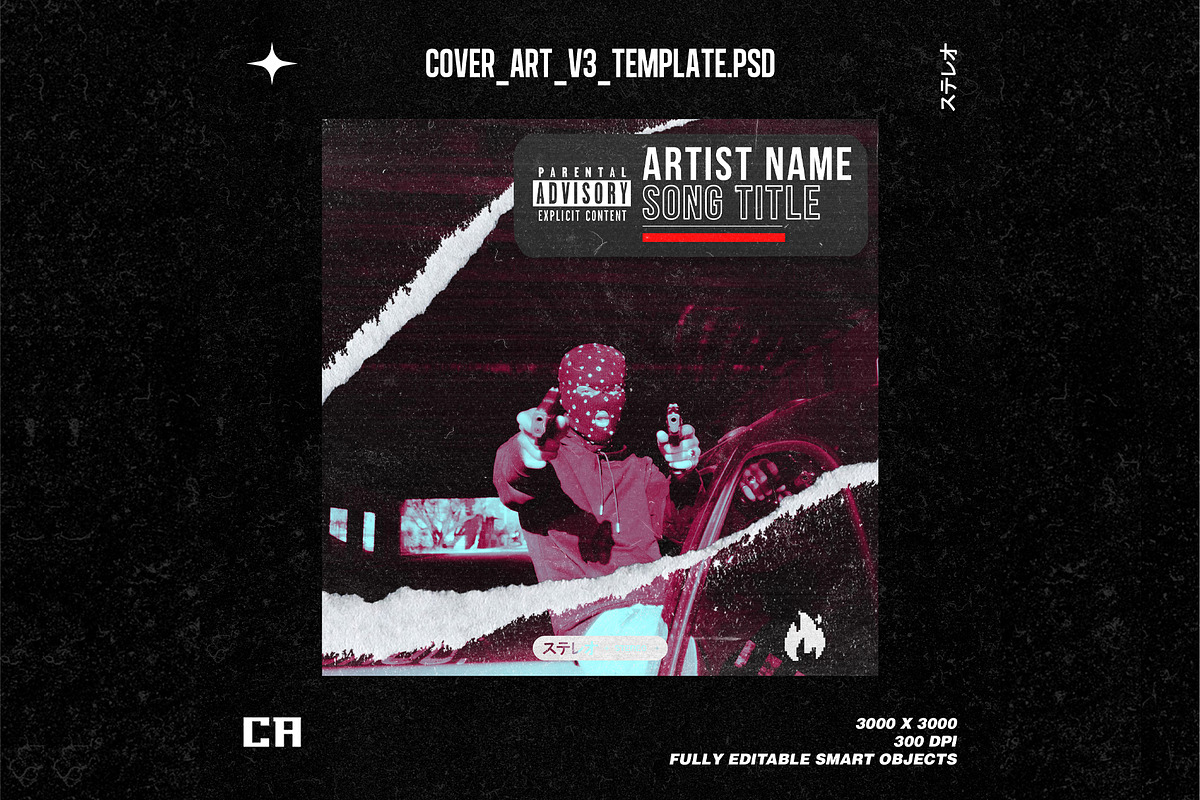 COVER ART TEMPLATE V3, a Templates & Theme by castanearias (Photo 1 of 3)