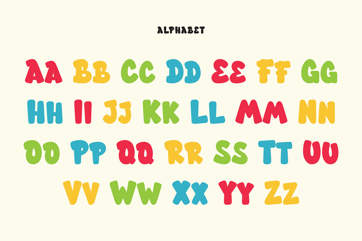 PGR Quacker - Bubble Font, a Handwritten Font by Pikgura (Photo 2 of 6)