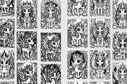 coloring page cute unicorns, an Illustration by Artify Nest LTD (Thumbnail 2 of 3)