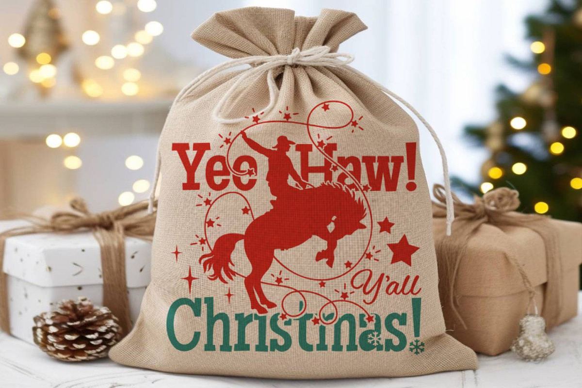 Yee Haw Y’all Christmas Cowboy SVG, a Graphic by TanchaArt (Photo 7 of 11)