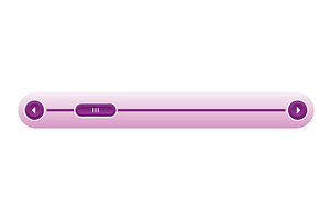 Scroll bar slider. UI horizontal, a Technology Illustration by the8monkey