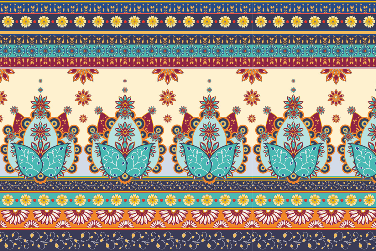 4 Colourful Vector Seamless Pattern, a Pattern Graphic by Ania Illustration (Photo 3 of 5)