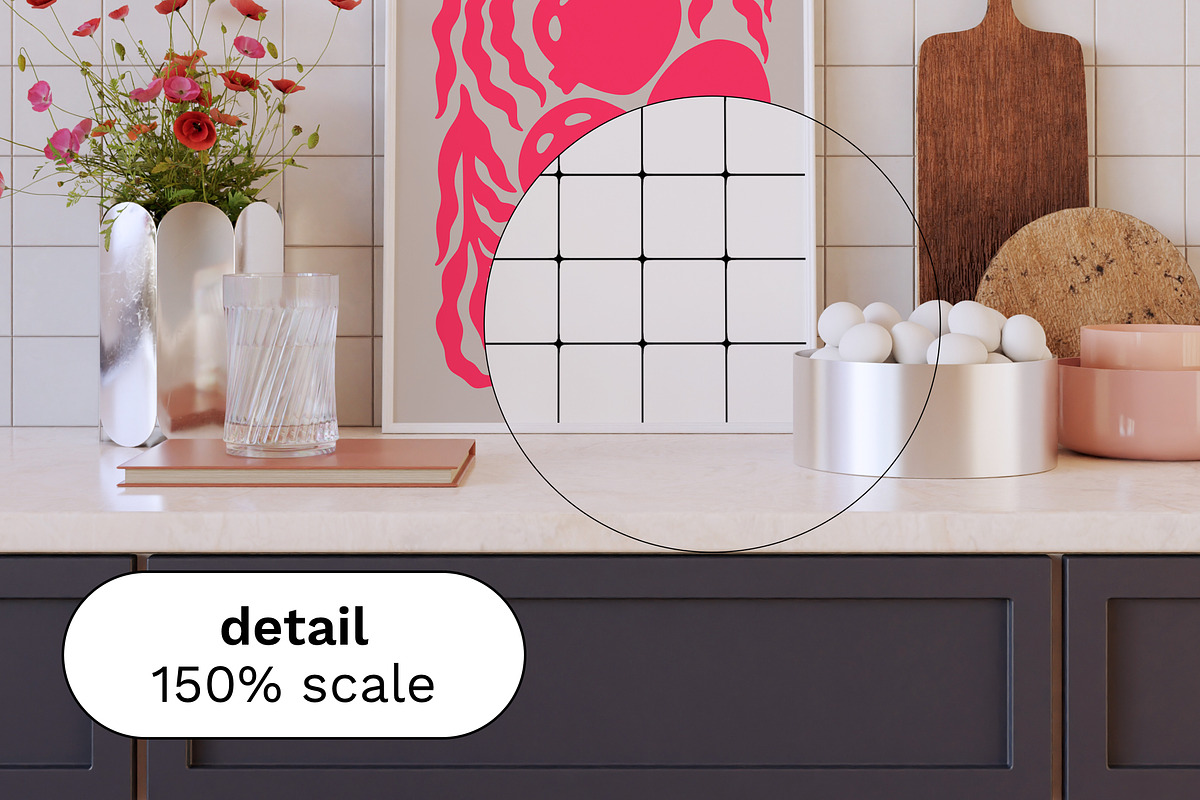 Kitchen Frame Mockup Bundle EILA, a Household Mockup by Bonumo (Photo 7 of 10)