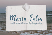 Marin Solis Coastal Handwritten font, a Handwritten Font by alenaganzhela (Thumbnail 1 of 10)
