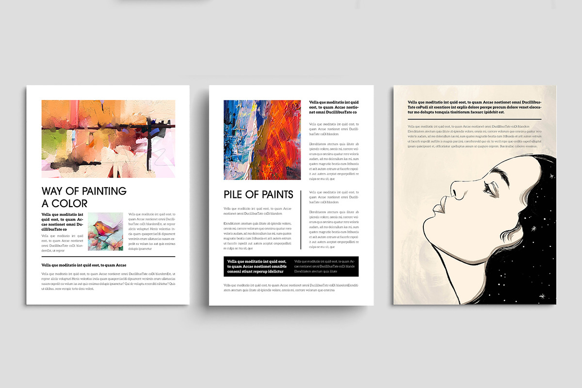 Artistic E-Book Layout Template, an UI Kit Template by ContestDesign (Photo 5 of 6)