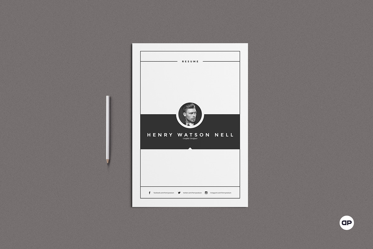 Clean Resume/Cv, a Resume Template by AyshaCanvas (Photo 5 of 7)