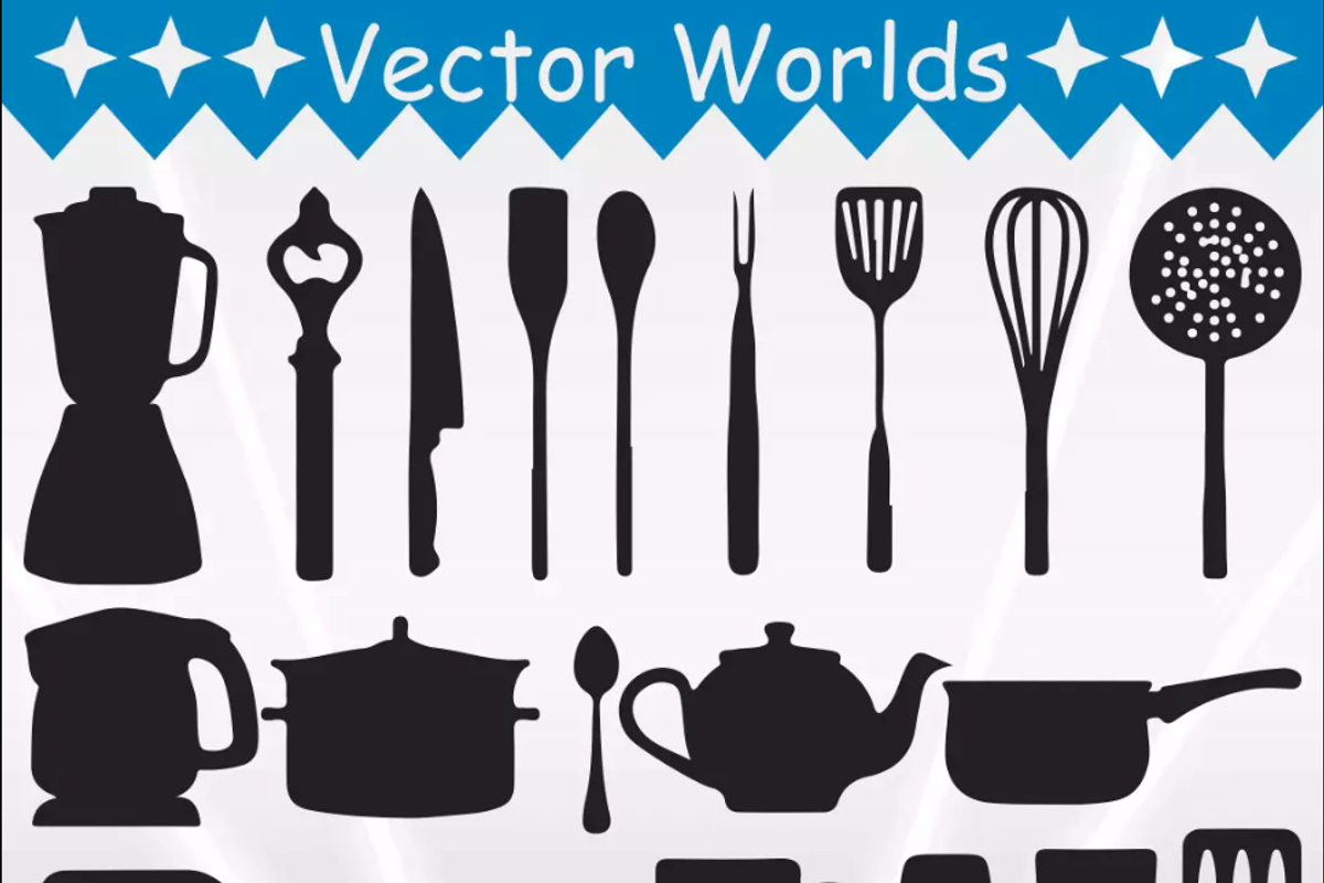 Kitchen Svg, Food, Kitchens Svg, an Object Graphic by VectorWorlds (Photo 3 of 3)