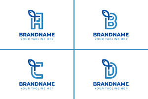 Letter A B C D Fish Logo, a Branding & Logo Template by Pray Art Design Studio