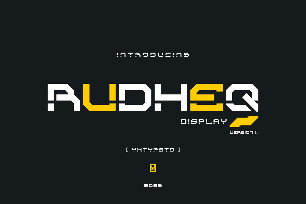 Rudheq, a Font by Yktypstd (Photo 1 of 4)