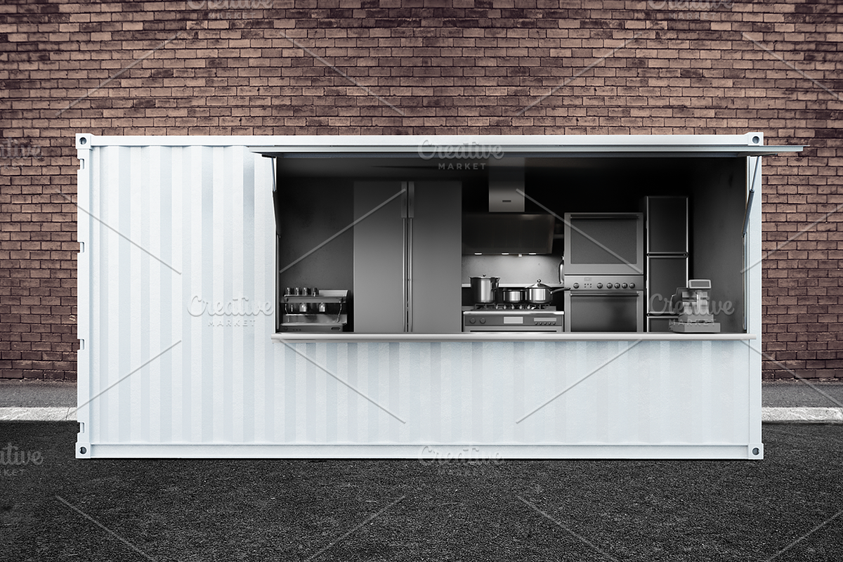 Container. PSD MOCK UP, a Cups & Container Mockup by Egor Shkolnikov (Photo 6 of 7)