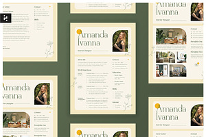 CV Resume Pack - Boho Flowers Theme, a Resume Template by Neermana