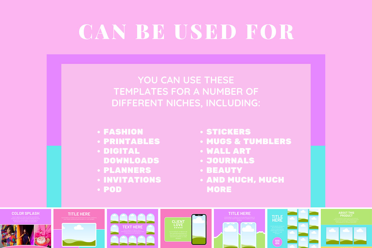 Colorful Etsy Listing Templates, a Branding & Logo Template by SunshineStudioBoutique (Photo 6 of 8)