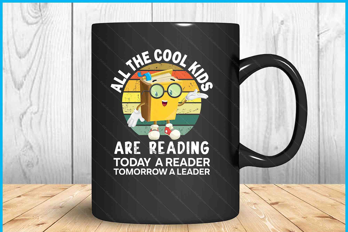 Education Cool Kids Reading SVG PNG, a Graphic by Creativeusart (Photo 2 of 4)