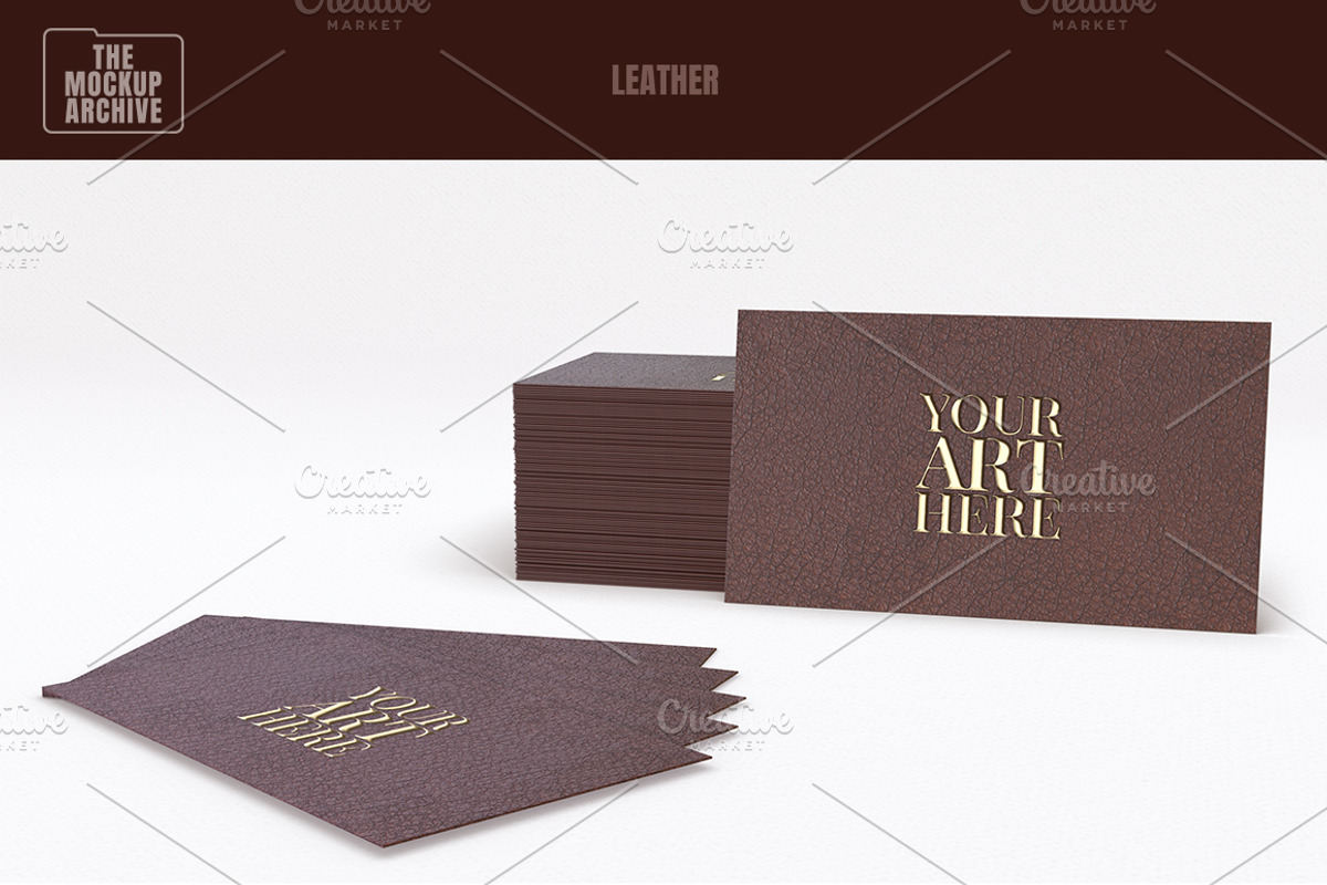 Multi-material Business card Mockup, a Print Template by The Mockup Archive (Photo 9 of 12)