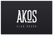 AKOS Slab – Rough, a Slab Serif Font by Sebastian Landinger (Thumbnail 1 of 2)