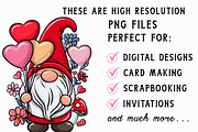 Valentine Gnome Clipart, an Illustration by Libby Wishes (Thumbnail 7 of 7)