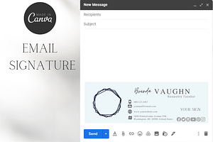 Email Signature Canva Template