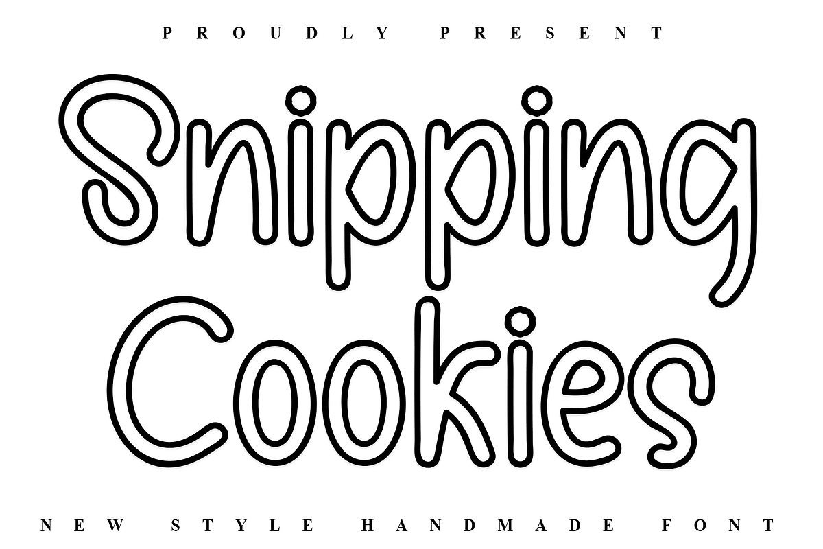 Snipping Cookies, a Sans Serif Font by InermediaSTUDIO (Photo 1 of 8)