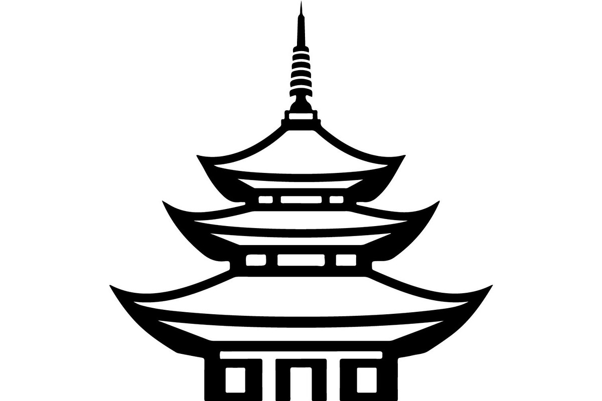 Pagoda Temple Silhouette, an Object Graphic by Creativeshirt (Photo 7 of 20)