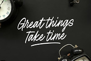 Authentic Black brush script, a Script Font by Damarletter (Thumbnail 2 of 10)