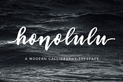 Honolulu | Modern Calligraphy Font, a Script Font by Jen Wagner Co (Thumbnail 1 of 4)