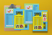 Blue Flat Design Summer Food Menu, a Flyer Template by graphicook (Thumbnail 2 of 4)