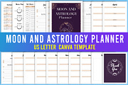 Moon And Astrology Planner Canva, a Stationery Template by Designmela01 (Thumbnail 1 of 5)