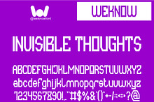 Invisible Thoughts font