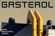 Gasterol - Industrial Display Fonts, a Sans Serif Font by Konstantine Studio (Thumbnail 1 of 4)