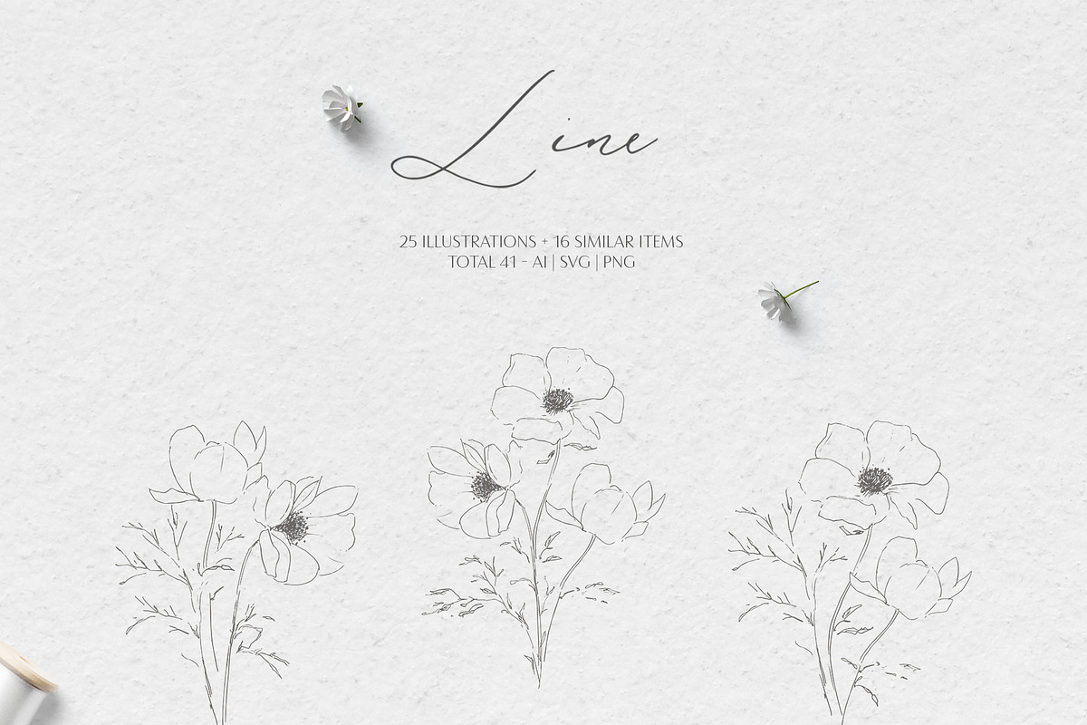 Line wedding illustrations, an Illustration by Summer Nightingale Art (Photo 2 of 12)