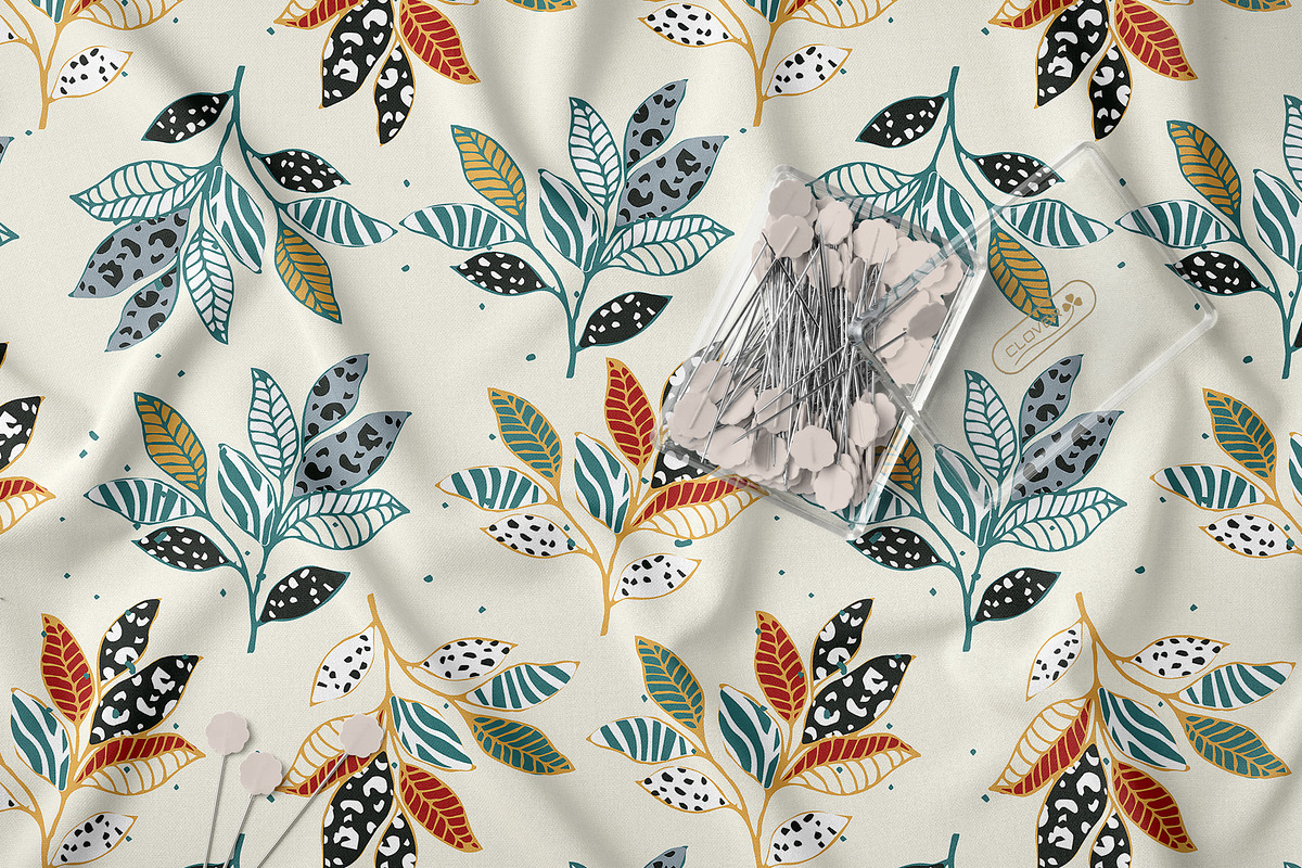 Exotic Tropical Leaves Patterns, a Pattern Graphic by StudioGlouna (Photo 9 of 9)