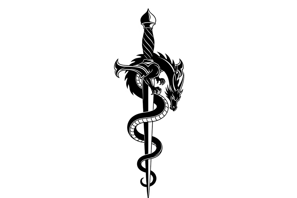 Dragon Sword Bundle, an Illustration by Designs_River (Photo 29 of 31)