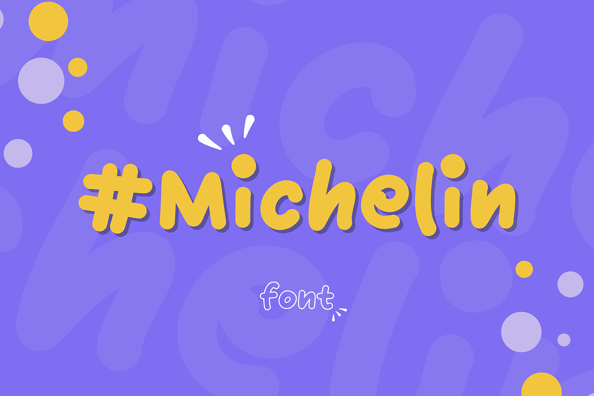 Michelin Friendly Display Font, a Script Font by typendy (Photo 1 of 10)