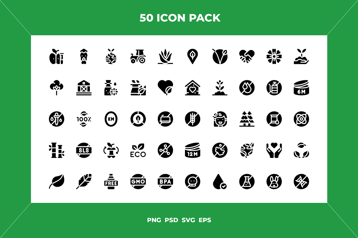 Eco friendly product icons, an Outline Icon by Wencory (Photo 1 of 2)