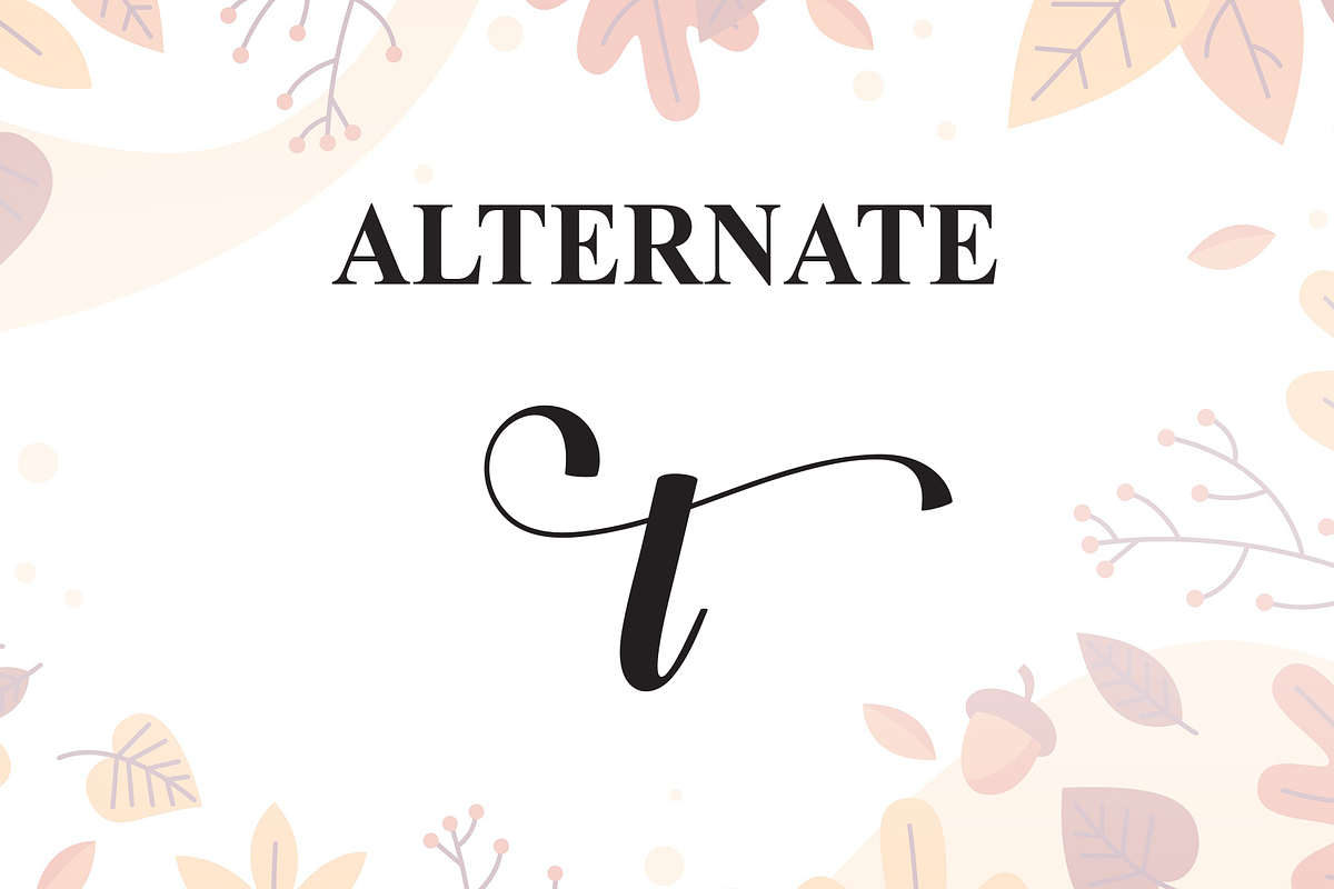 Autumn | Script Font, a Handwritten Font by Scratchones (Photo 7 of 8)
