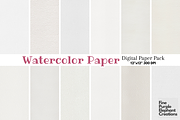 Watercolor Paper Texture Blank White, a Pattern Graphic by Fine Purple Elephant (Thumbnail 1 of 5)