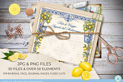 Mediterranean Lemons Journal Kit, an Object Graphic by Traveling Designer (Thumbnail 4 of 6)
