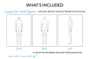 Male Straight Pose Croquis, a Person Illustration by Art by Lin (Thumbnail 2 of 3)