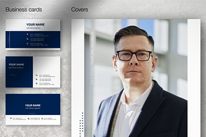 Dark Blue CANVA Branding Bundle