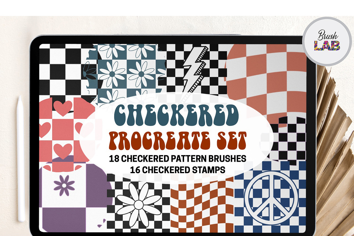 Retro Procreate Bundle Stamps Brush, a Brush Add-On by Brush Lab (Photo 2 of 9)