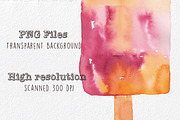Summer Popsicles & Pattern Clip Art, a Food Illustration by MaraquelaStudio (Thumbnail 4 of 5)