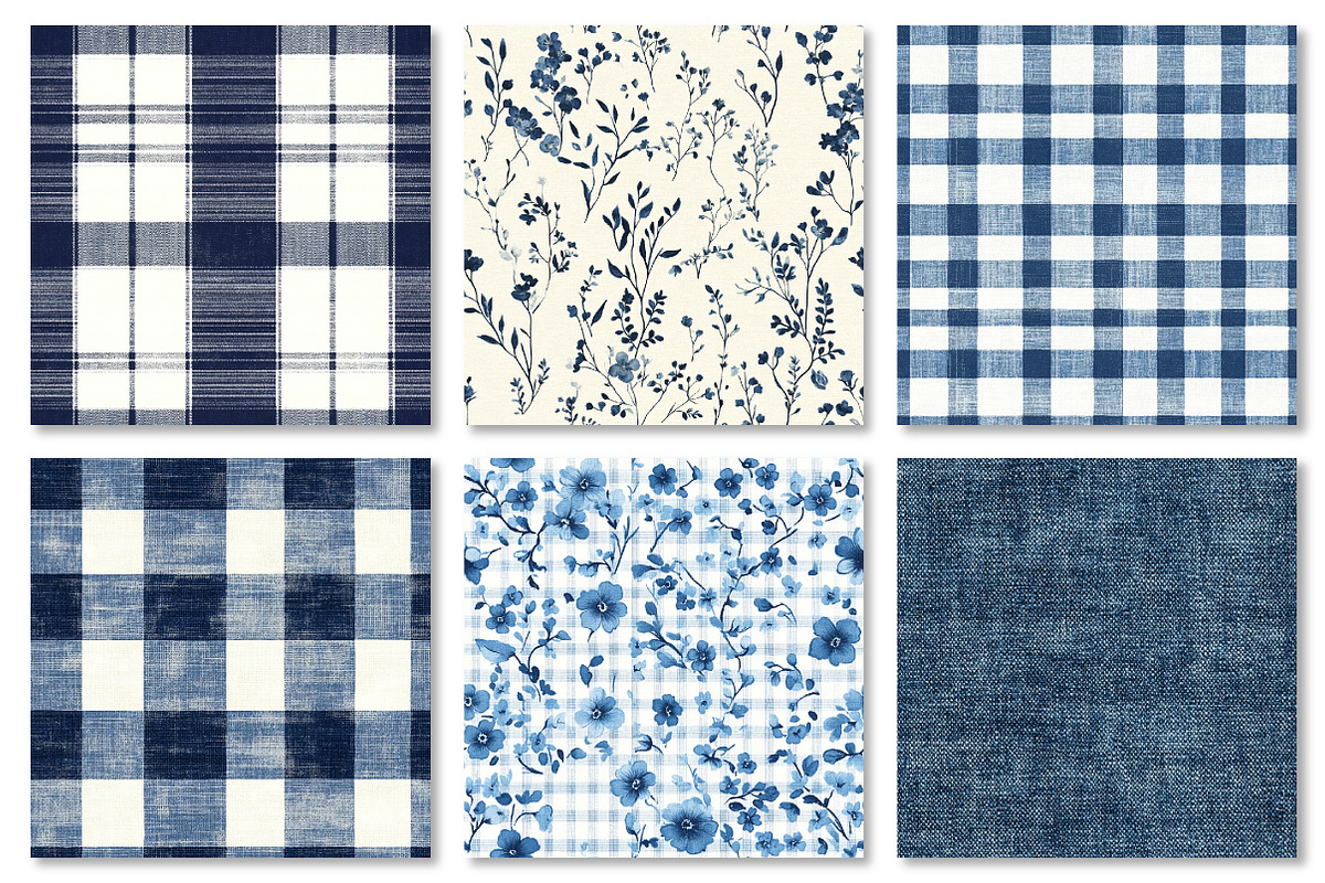 Blue Denim Seamless Digital Paper, a Texture Graphic by Dream Creation (Photo 4 of 7)