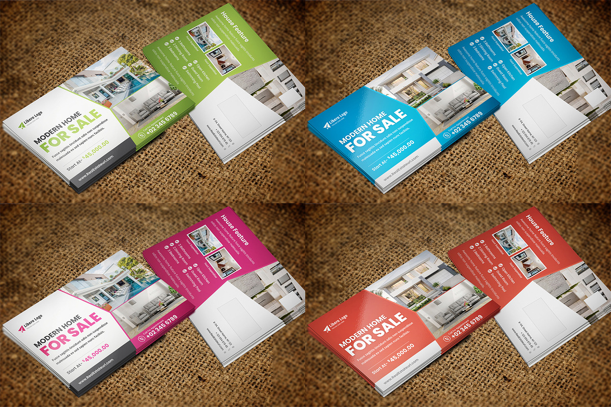 Postcard Design Bundle, a Card Template by Miyaji75 (Photo 20 of 20)